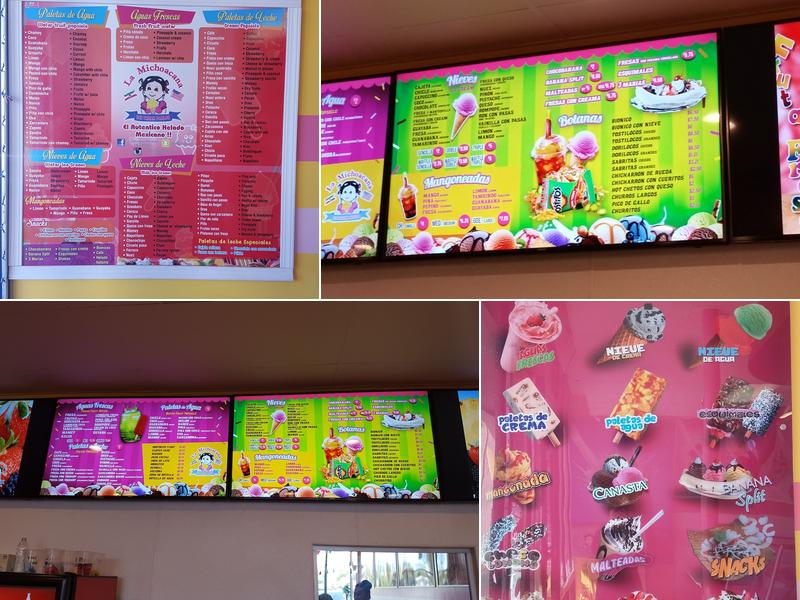 La Michoacana Ice Cream Parlor Menu