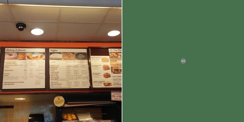 Dunkin' Menu