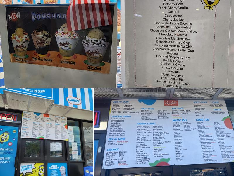Ralph's Famous Italian Ices Menu