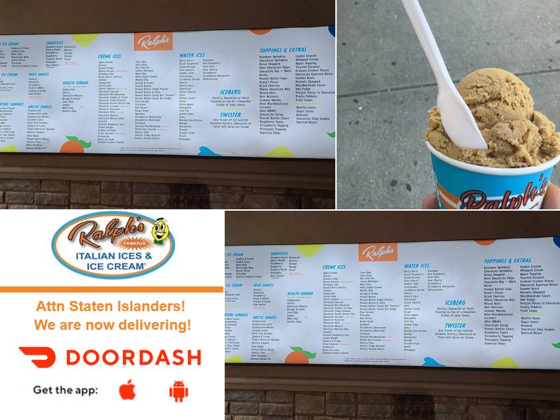 Ralph's Famous Italian Ices Menu