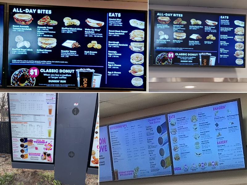 Dunkin' Menu