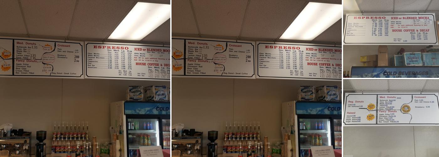 Lucky Donuts Menu