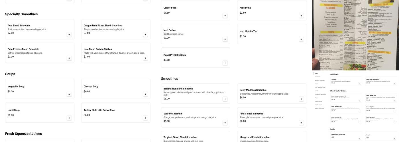 Blend Menu