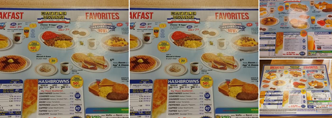 Waffle House Menu