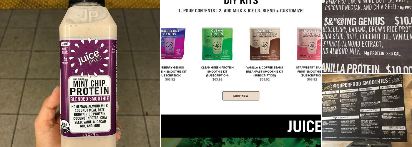 Juice Press Menu