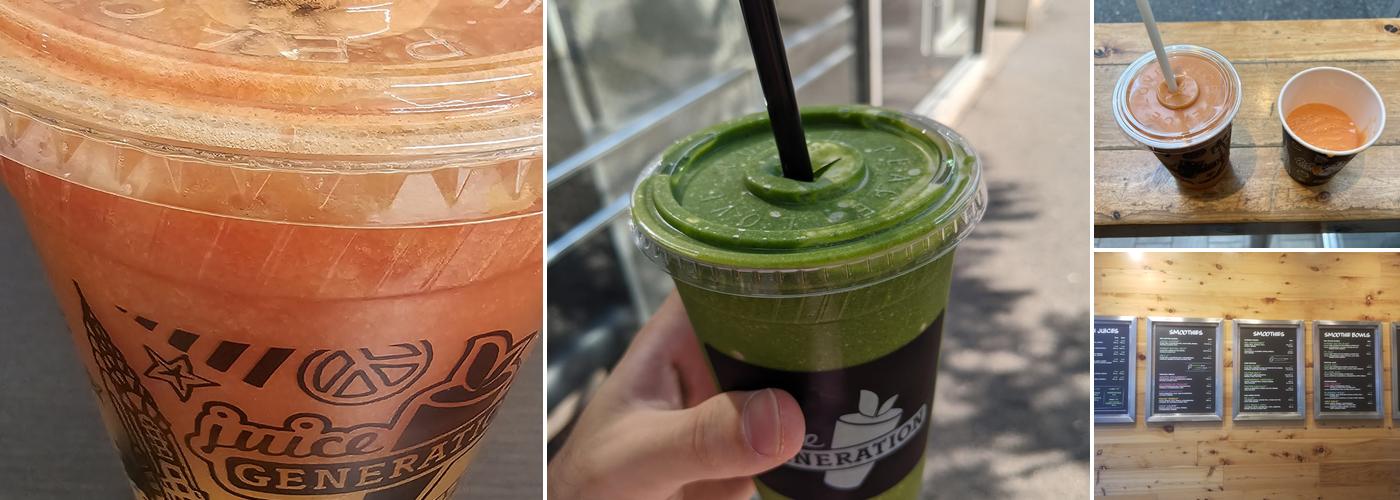 Juice Generation Menu