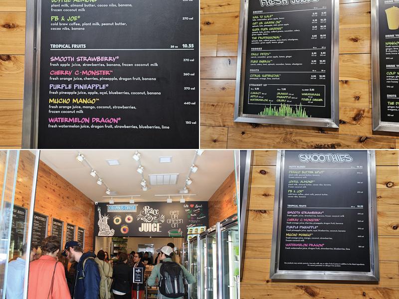 Juice Generation Menu