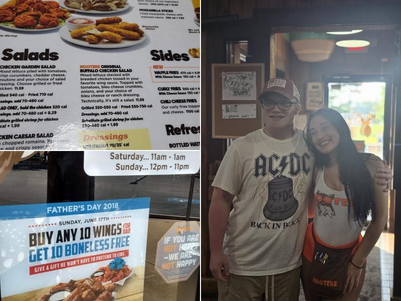 Hooters Menu