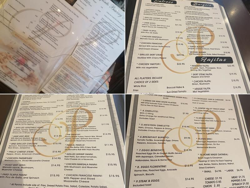 Panepinto bakery Menu