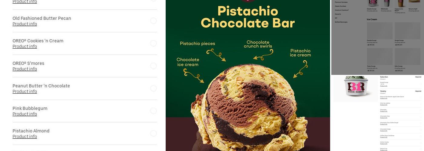 Baskin-Robbins Menu