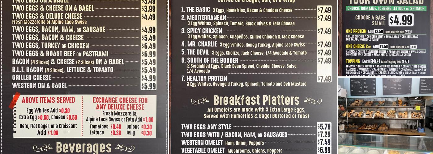 Slim’s Menu