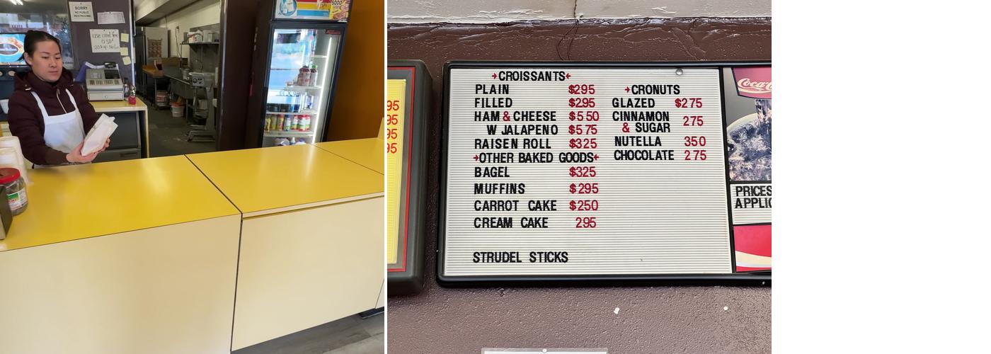 Honey Donuts Menu