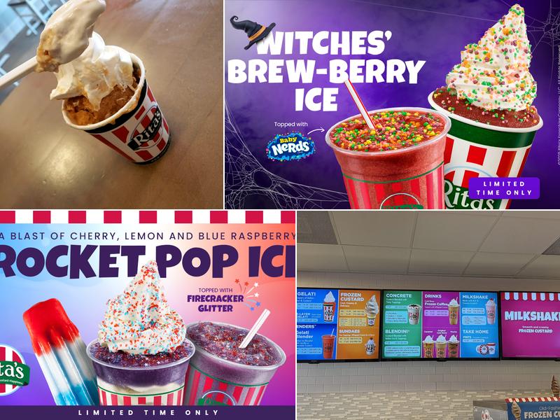 Rita's Italian Ice & Frozen Custard Menu