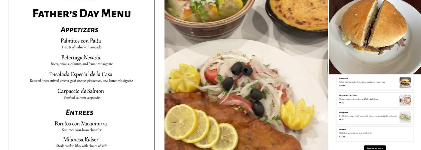 San Antonio Bakery & Restaurant Menu