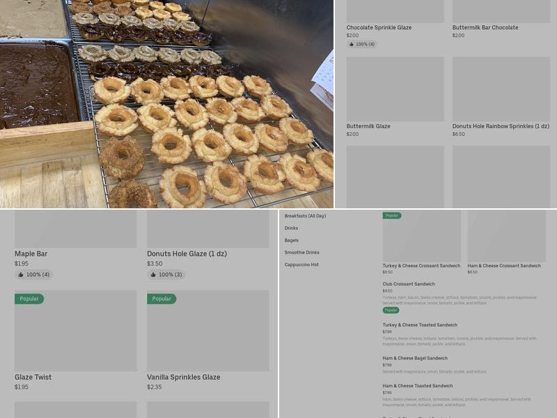 Master's Donuts Menu