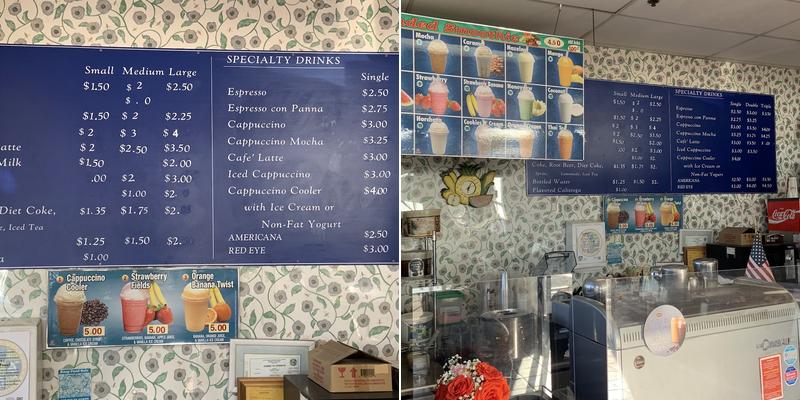 Spudnut Doughnuts Menu