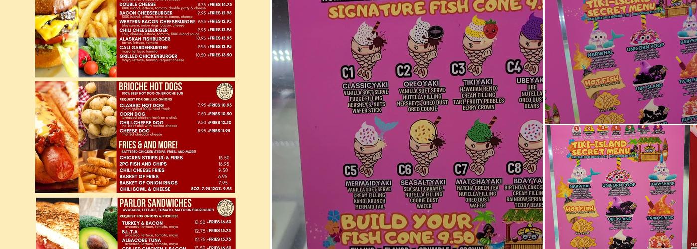 Coastal Cone & Parlor Menu