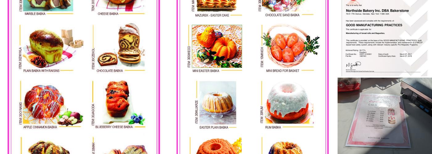 Northside Bakery Menu