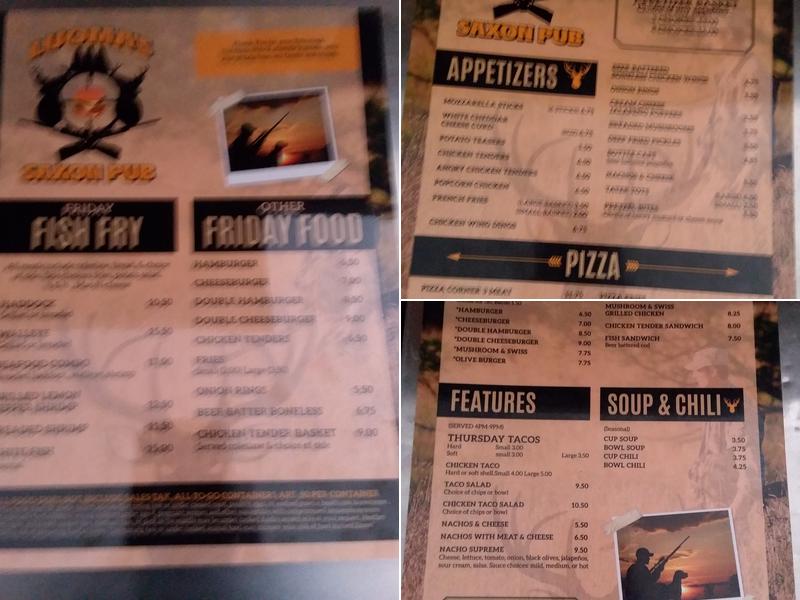 Don's Bar Menu