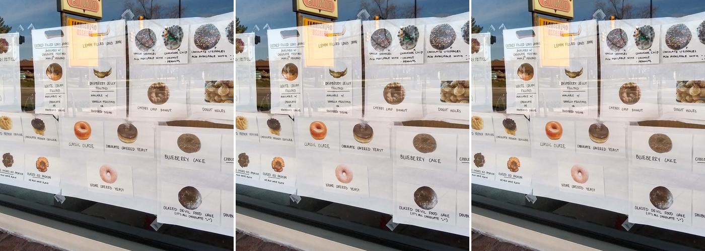 Good Time Donuts Menu