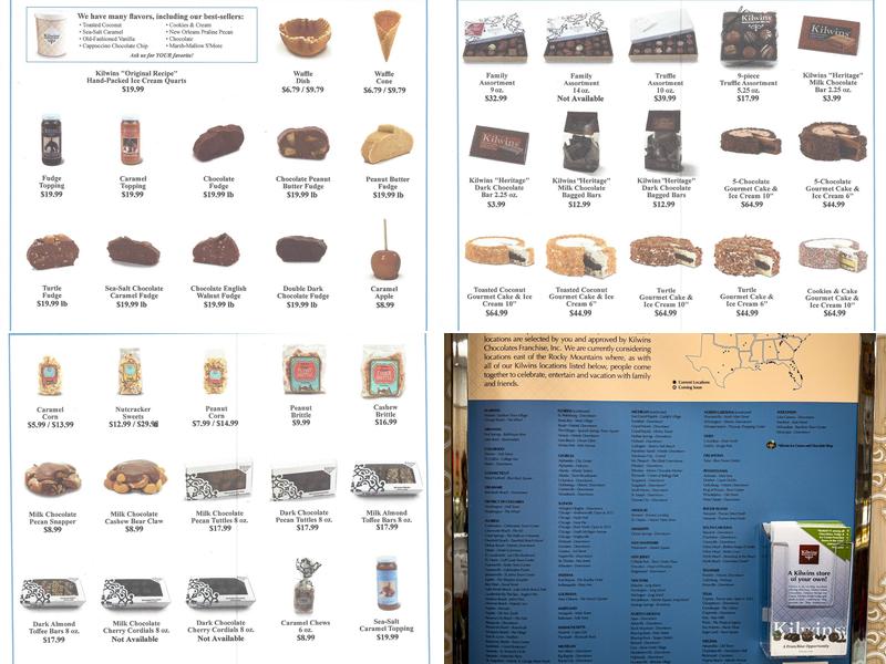 Kilwins Ice Cream - Chocolate - Fudge Menu