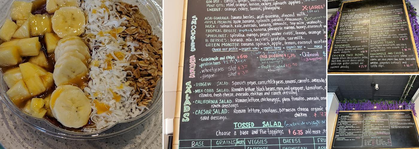 Bamboo Tropical Menu