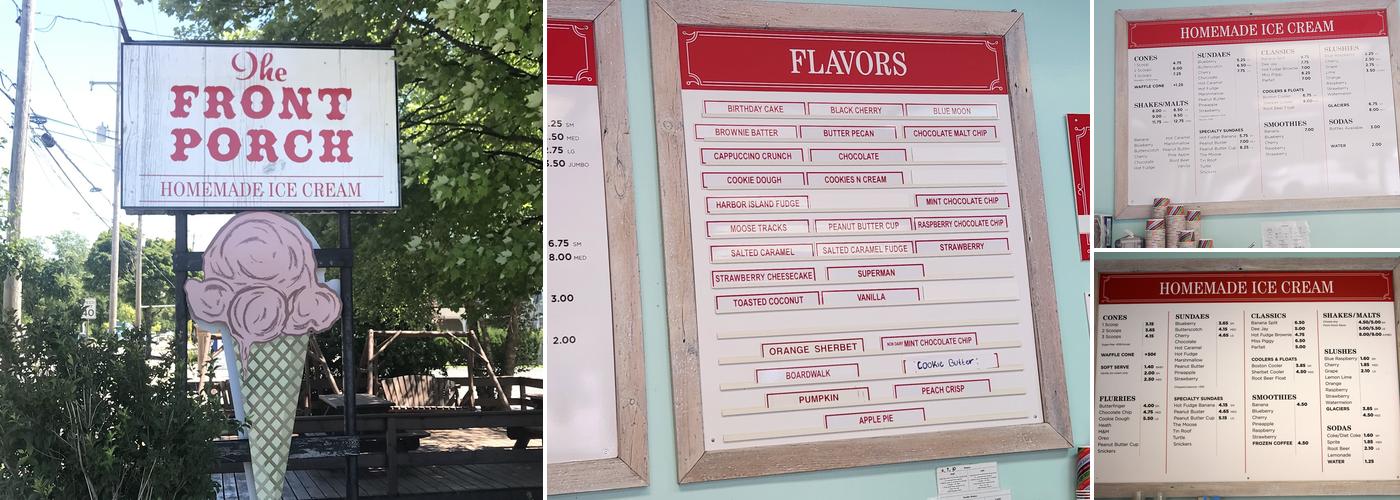 Front Porch Menu