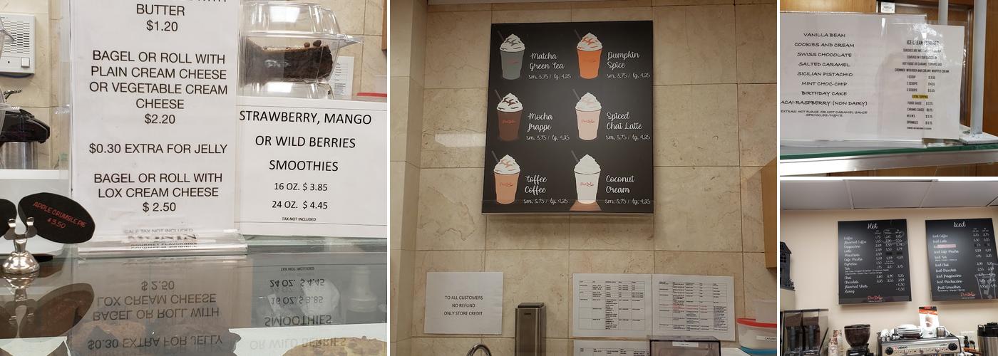 Pani Dolci Menu