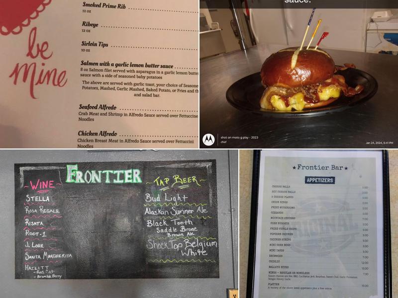 Frontier Bar Menu