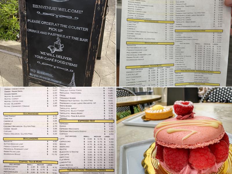 Renaissance Pâtisserie Menu