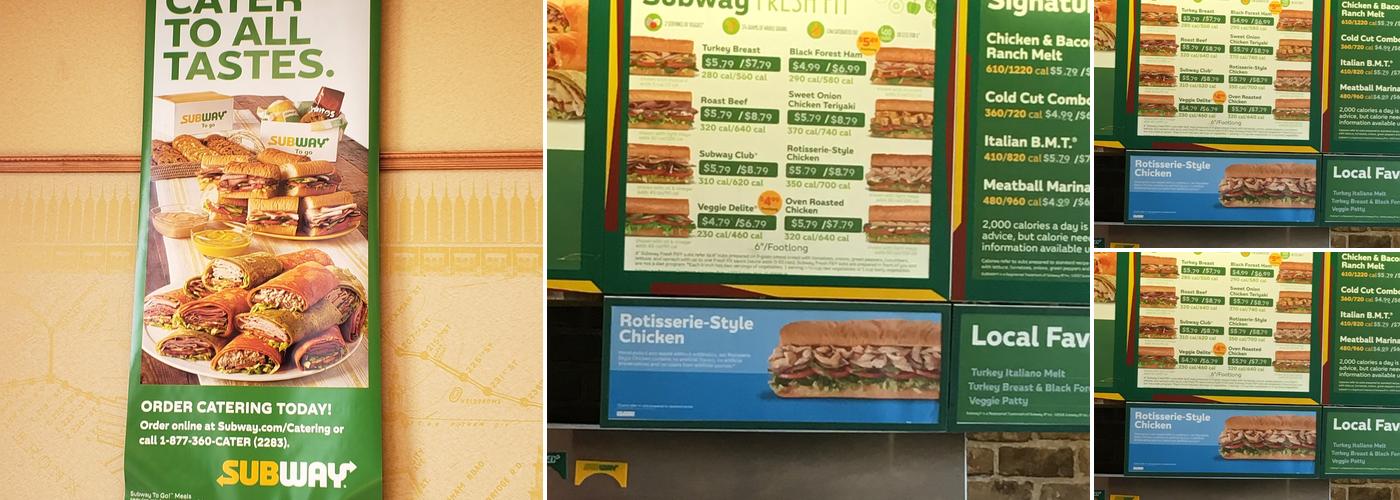 Subway Menu