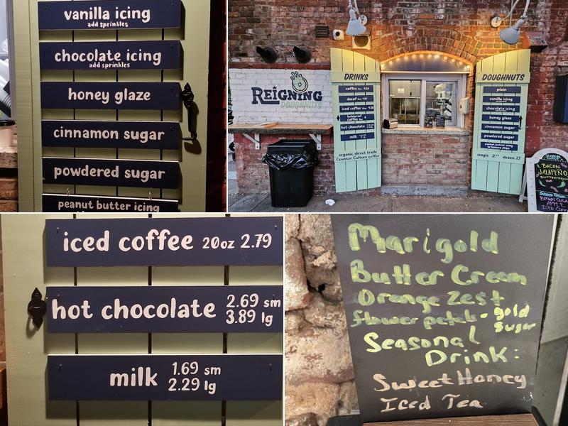 Reigning Doughnuts Menu