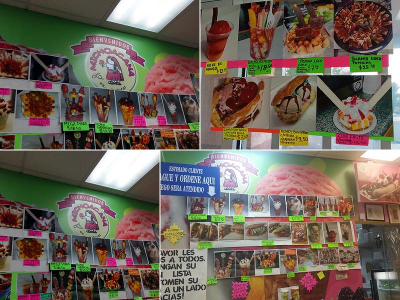 Paleteria MICH TOCUMBO Natural Ice cream Menu