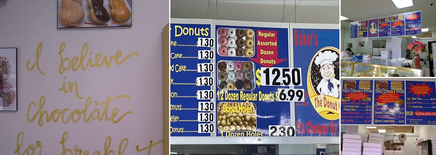 Baker's Dozen Donuts Menu