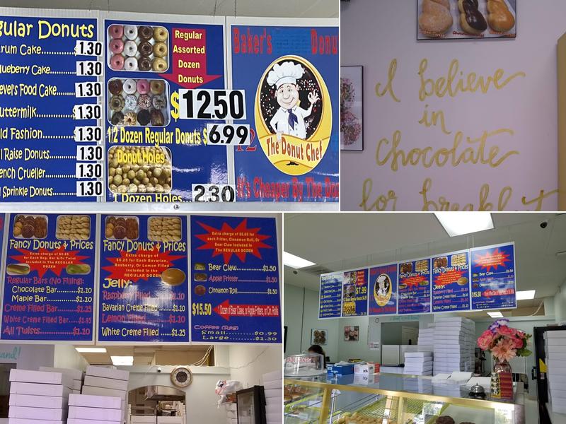 Baker's Dozen Donuts Menu