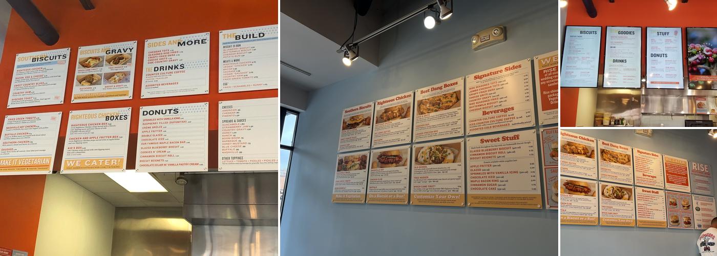 Rise Brier Creek Menu