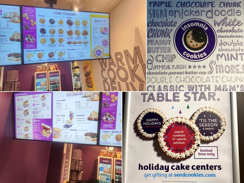 Insomnia Cookies Menu