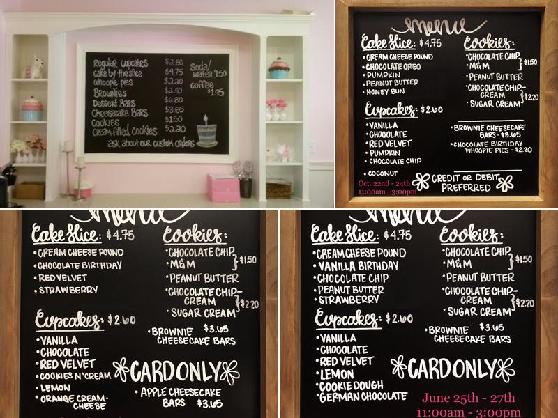 Sweet Meg's Bakery Menu