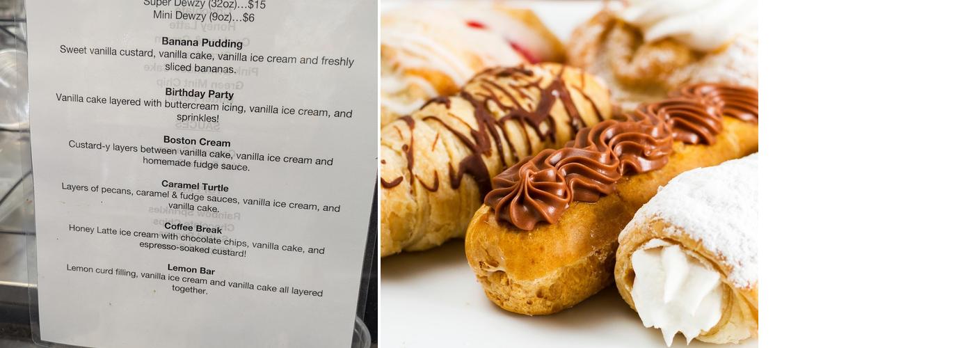 Dewey's Bakery Menu