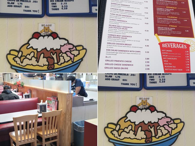 Mayberry Ice Cream Menu