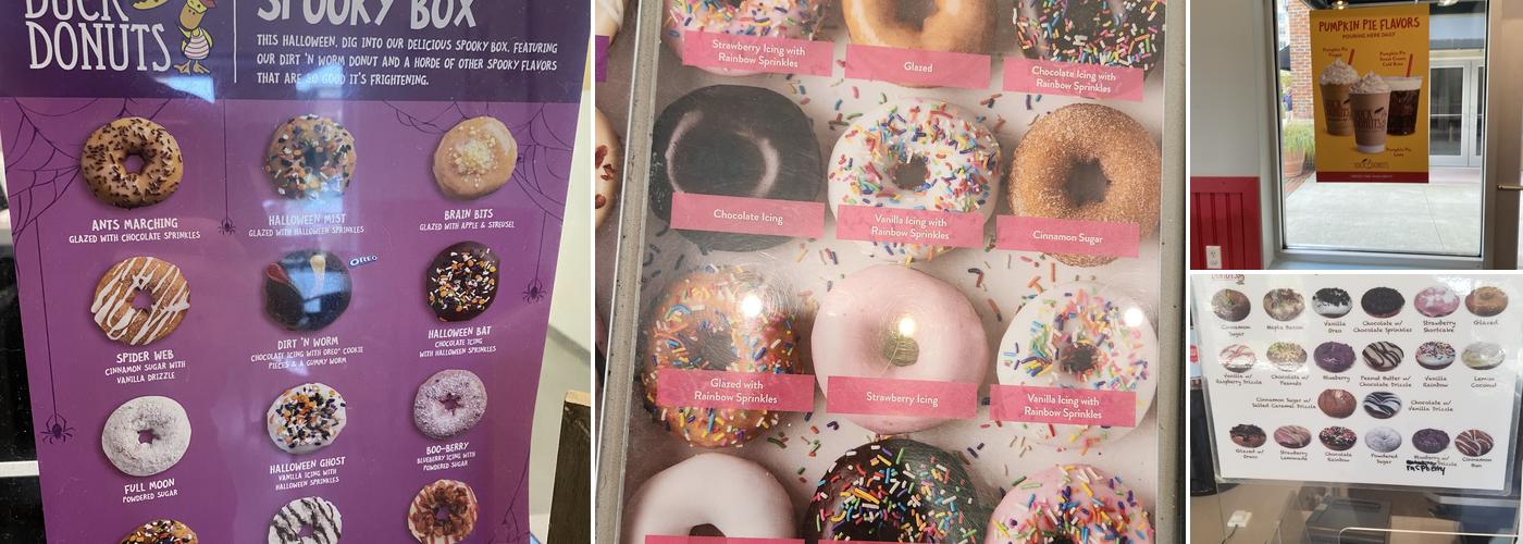 Duck Donuts Menu