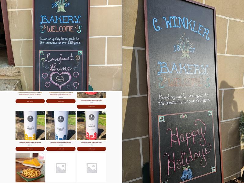 Winkler Bakery Menu