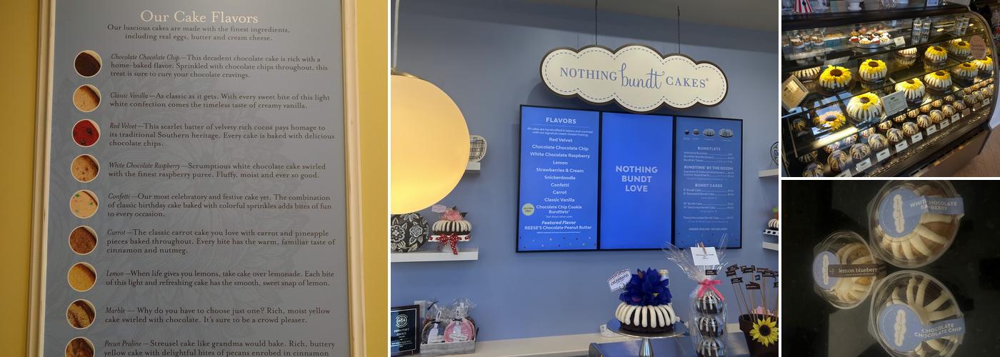 Nothing Bundt Cakes Menu