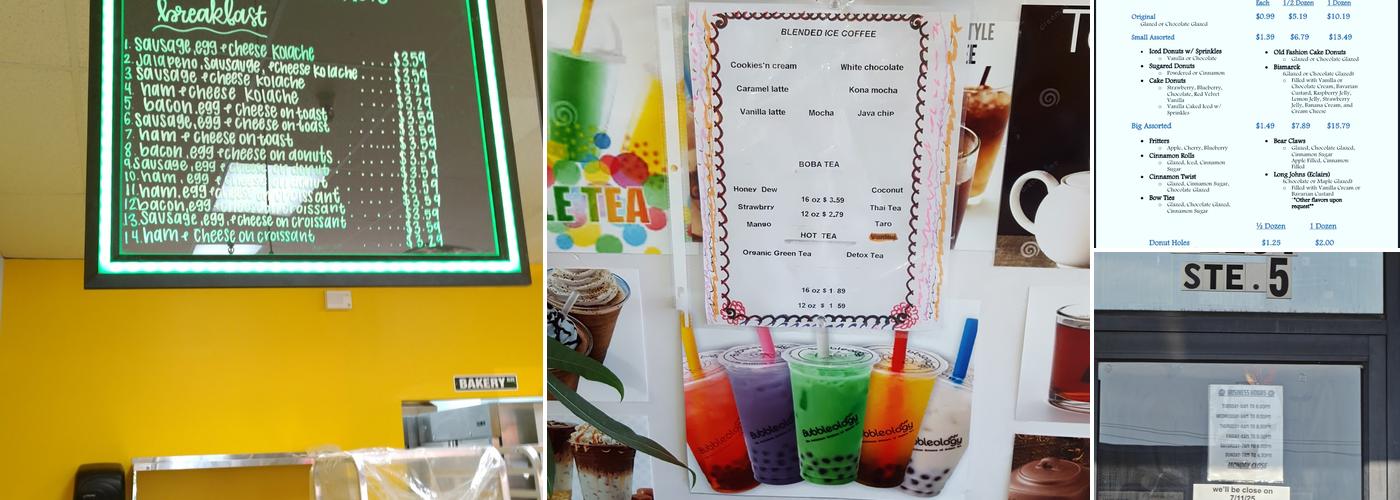 Kernol's Donuts Menu