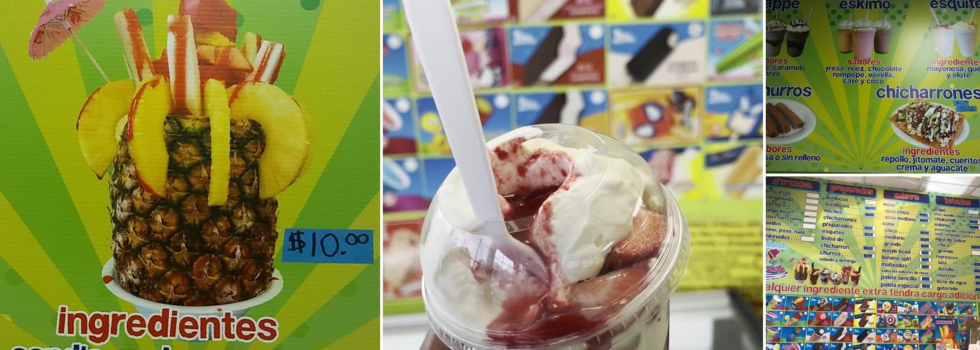 La Sirenita Ice Cream Shop Menu