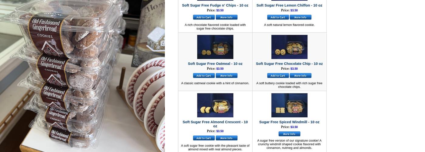 Spaans Cookie Co Menu