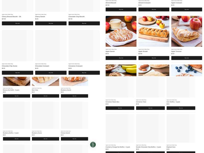 Apple Annie's Bake Shop Menu