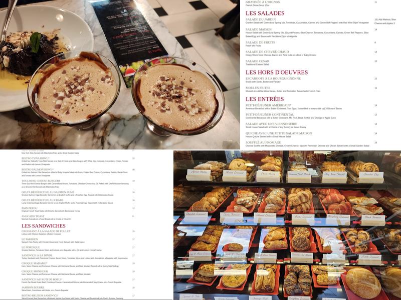 Far From France Bakery and Bistro Menu