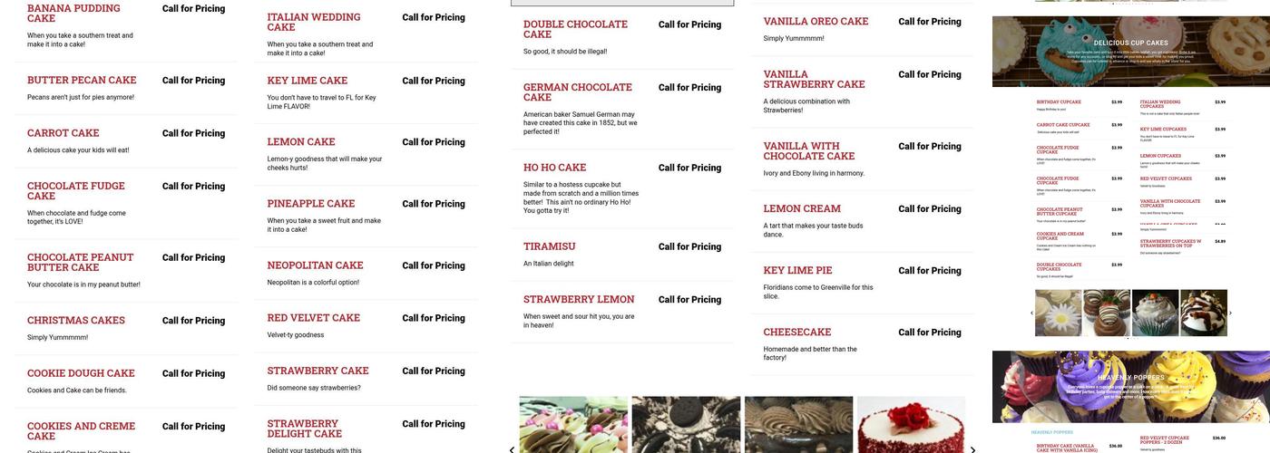 Confection Connection Menu