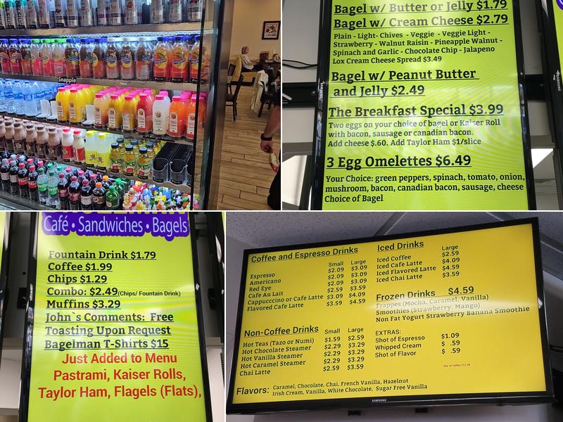 Bagelman Bagels Menu